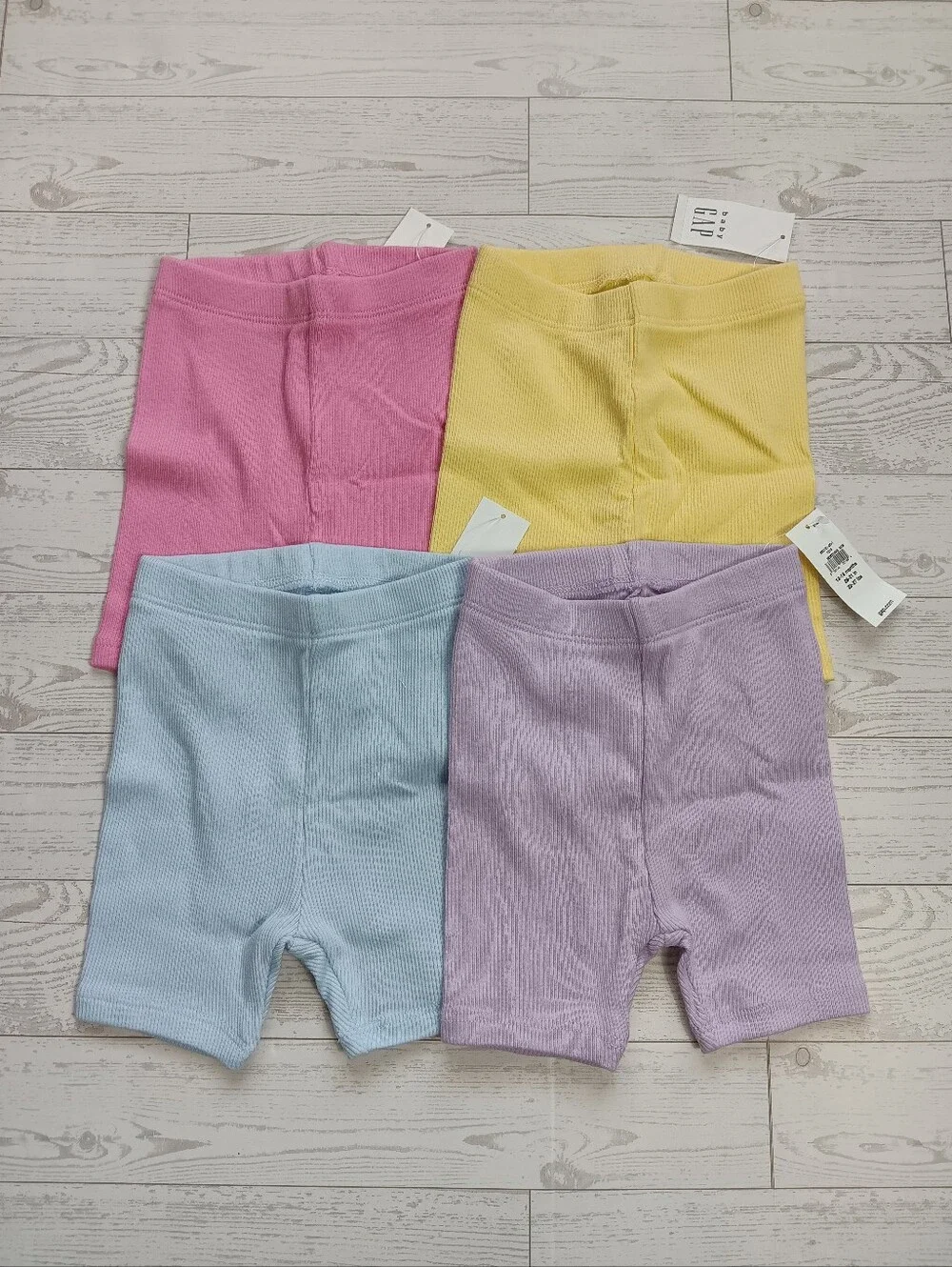 Lot Of 4 Baby Gap Girl's Bike Shorts Size 12-18 Months